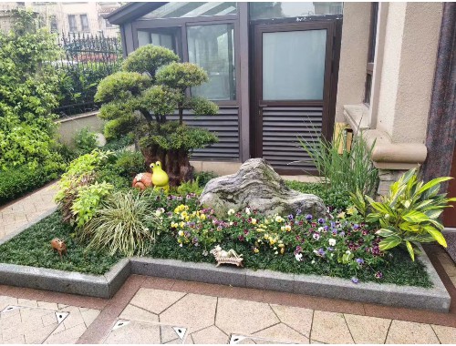 松江区环保鱼池绿化工程